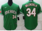 Mexico #34 Fernando Valenzuela Green Jersey