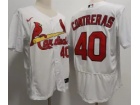 St. Louis Cardinals #40 Willson Contreras White Flexbase Jersey