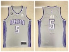 Nike Sacramento Kings #5 De'Aaron Fox Gray 2022-2023 City Jerseys