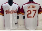 Vanezuela  #27 Jose Altuve White Jersey