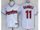 Cleveland Guardians #11 Jose Ramirez White Cool Base Jersey