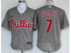 Nike Philadelphia Phillies #7 Trea Turner Grey Flexbase Jersey