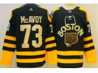 Boston Bruins #73 Charlie Mcavoy Black Classic Jersey