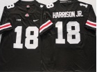 Ohio State Buckeyes #18 Marvin Harrison Jr Black With White Number Limited Jersey