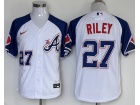 Atlanta Braves #27 Austin Riley White City Cool Base Jersey