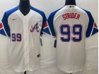 Atlanta Braves #99 Spencer Strider White City Cool Base Jersey