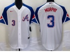 Atlanta Braves #3 Dale Murphy White City Cool Base Jersey