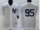 New York Yankees #95 White Cool Base Jersey