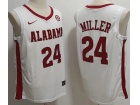 Alabama Crimson Tide #24 Brandon Miller White Jersey