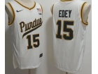 Purdue Boilermakers #15 Zach Edey White Jersey