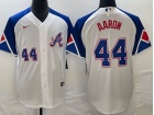 Atlanta Braves #44 Hank Aaron White City Cool Base Jersey