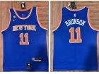 New York Knicks #11 Jalen Brunson Blue Jersey