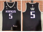 Sacramento Kings #5 De'Aaron Fox Black 2023 Jersey