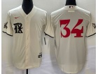 Texas Rangers #34 Nolan Ryan Cream City Cool Base Jersey