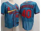 St. Louis Cardinals #40 Willson Contreras Blue Flexbase Jersey