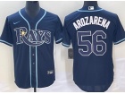 Tampa Bay Rays #56 Randy Arozarena Black Cool Base Jersey