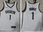 Nike Brooklyn Nets #1 Mikal Bridges White Jersey