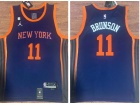 New York Knicks #11 Jalen Brunson Blue Jersey