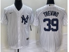 Nike New York Yankee #39 Jose Trevino White Cool Base Jersey