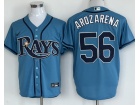 Tampa Bay Rays #56 Randy Arozarena Baby Blue Cool Base Jersey