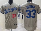 Nike Los Angeles Dodgers #33 James Outman Grey Los Angeles Flexbase Jersey