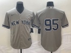 New York Yankees #95 Grey Cool Base Jersey