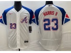 Atlanta Braves #23 Michael Harris II White City Flexbase Jersey