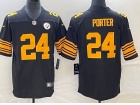 Pittsburgh Steelers #24 Joey Porter Black Color Rush Limited Jersey