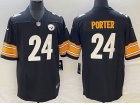 Pittsburgh Steelers #24 Joey Porter Black Limited Jersey