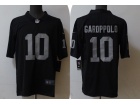 Las Vegas Raiders #10 Jimmy Garoppolo Black Vapor Limited Jersey