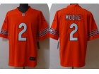 Chicago Bears #2 DJ Moore Orange Vapor Limited Jersey