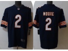 Chicago Bears #2 DJ Moore Blue Vapor Limited Jersey