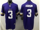 Minnesota Vikings #3 Jordan Addison Purple Limited Jersey