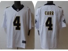 New Orleans Saints #4 Derek Carr White Limited Jersey