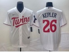 Nike Minnesota Twins #26 Max Keple White Cool Base Jersey