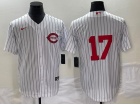 Nike Cincinnati Reds #17 Chris Sabo White Field Of Cream Jersey