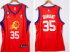 Jordan Phoenix Suns #35 Kevin Durant Orange Jersey