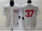 Nike Cincinnati Reds #37 Tyler Stephenson White Field Of Cream Jersey