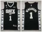 Nike San Antonio Spurs #1 Victor Wembanyama 2023 STAX Black Jersey