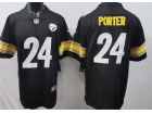 Pittsburgh Steelers #24 Joey Porter Jr. Black Limited Jersey