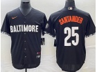 Baltimore Orioles #25 Anthony Santander Black CityCool Base Jersey