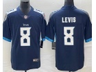 Tennessee Titans #8 Will Levis Dark Blue Limited Jersey