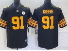 Pittsburgh Steelers #91 Joe Greene Black Color Rush Limited Jersey