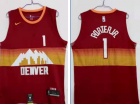 Denver Nuggets #1 Michael Porter JR.  Red 2020-21 City Jersey