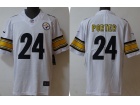 Pittsburgh Steelers #24 Joey Porter Jr. White Limited Jersey