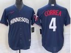 Minnesota Twins #4 Carlos Correa Blue Cool Base Jersey