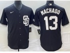 San Diego Padres #13 Manny Machado Black Cool Base Jersey