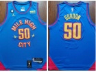 Jordan Denver Nuggets #50  Aaron Gordon Blue Mile High 2022-23 City Jersey