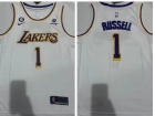 Los Angeles Lakers #1 D'Angelo Russell White Jersey