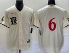 Texas Rangers #6 Cream City Cool Base Jersey